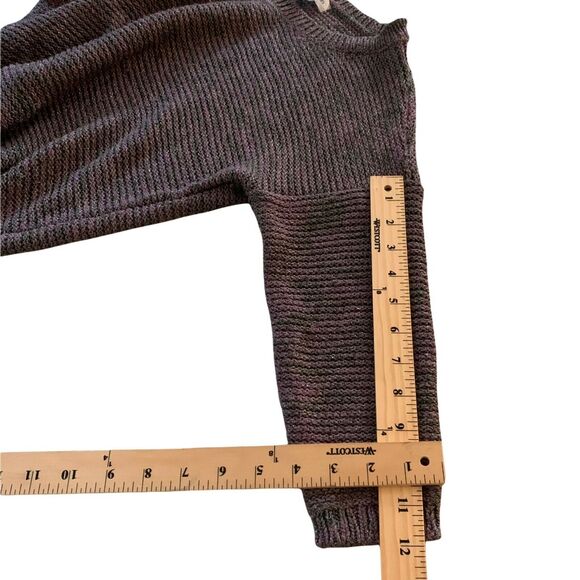 Calvin Klein Women's Sweater Chunky Knit Pullover XS Shiny Purple Crew Neck - Picture 6 of 7